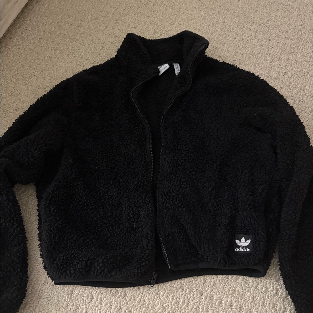 Adidas Black Sherpa Jacket